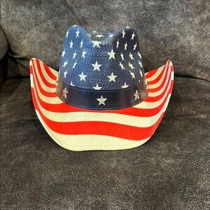 Patriotic Star and Stripe Cowboy Hat